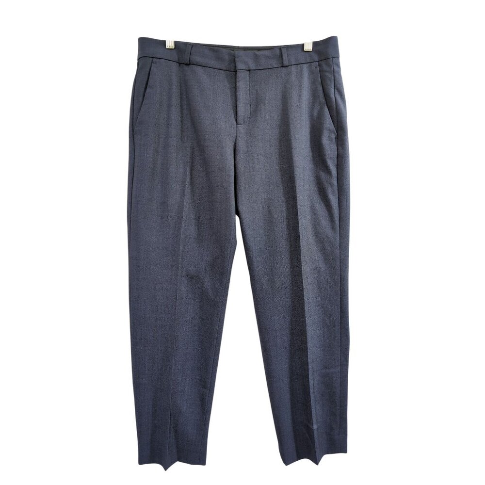 Banana Republic Avary Straight Pant Womens 8 Blue Chic Tailored Career Capsule